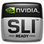 Logo NVIDIA SLI Ready – certyfikat dla konfiguracji dwóch kart graficznych NVIDIA